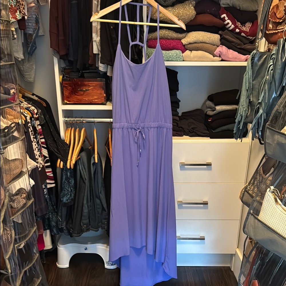 Athleta Blue and Purple High Low Sundress